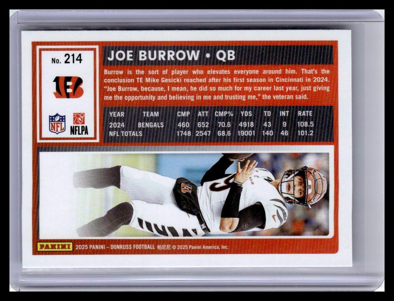 2025 Donruss #214 Joe Burrow