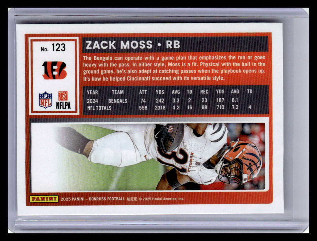 2025 Donruss #123 Zack Moss