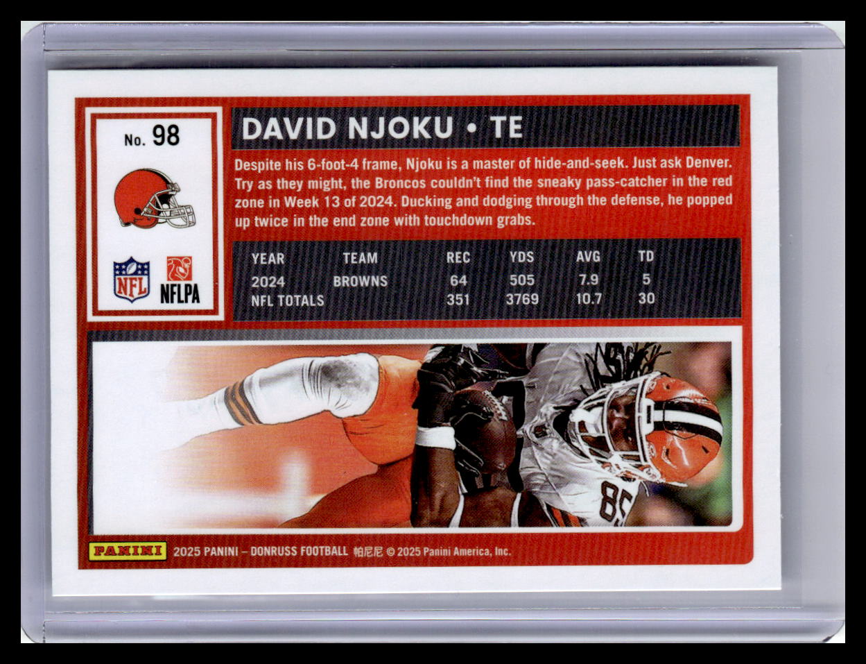 2025 Donruss #98 David Njoku