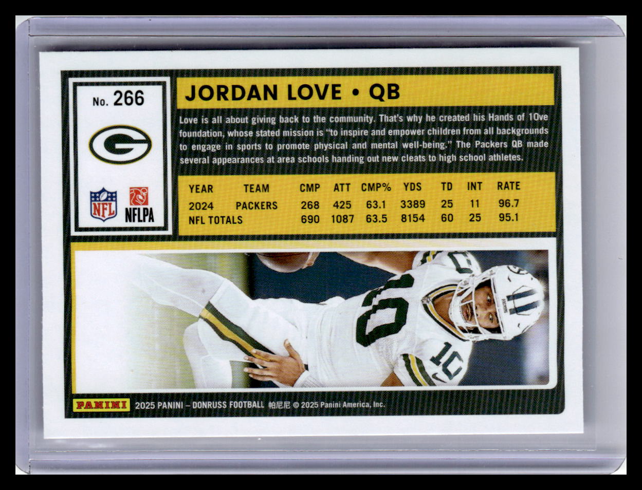 2025 Donruss #266 Jordan Love