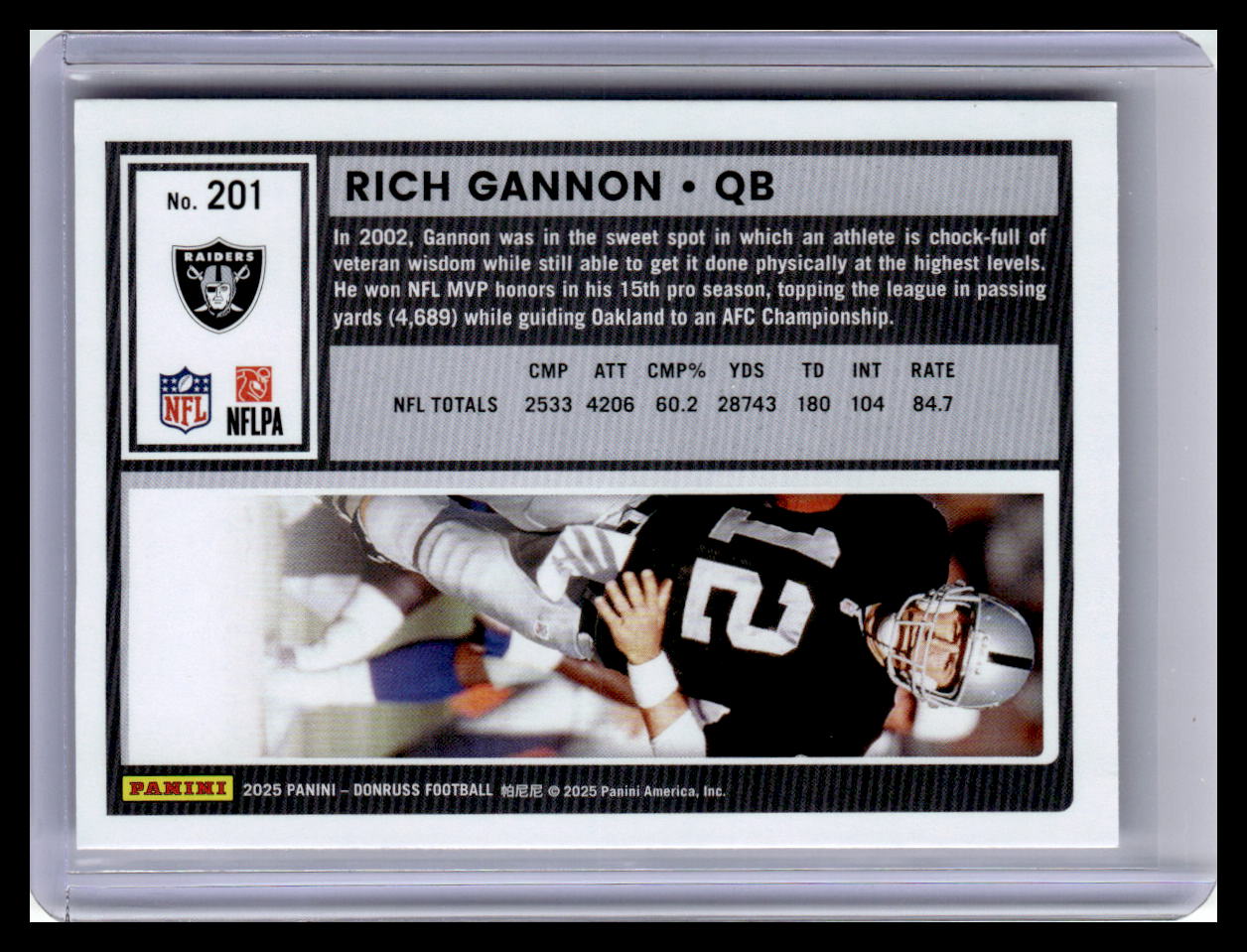 2025 Donruss #201 Rich Gannon