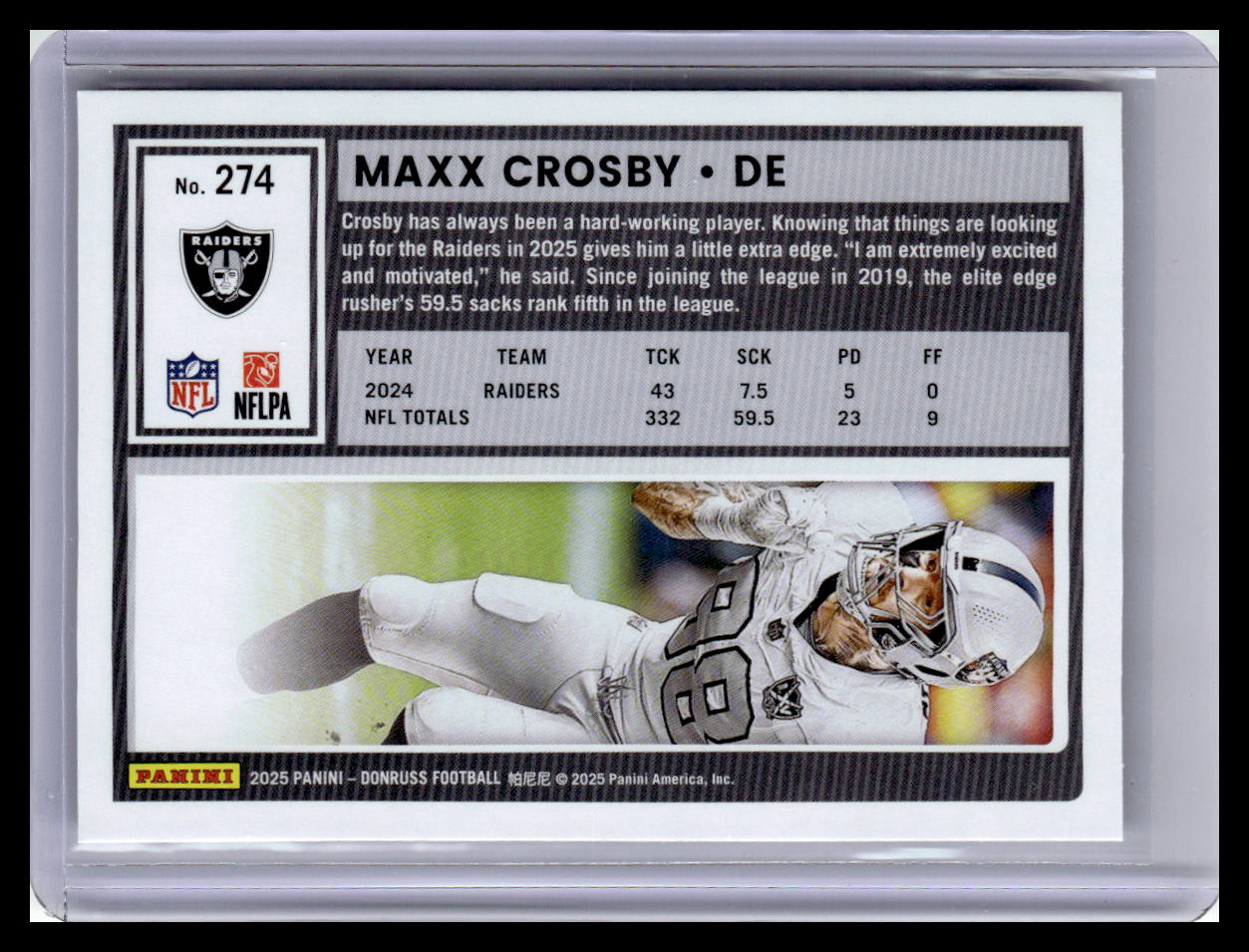 2025 Donruss #274 Maxx Crosby