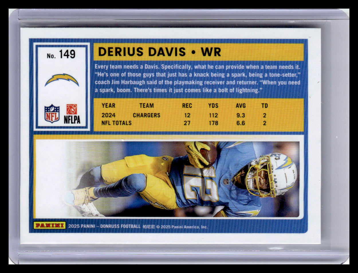 2025 Donruss #149 Derius Davis
