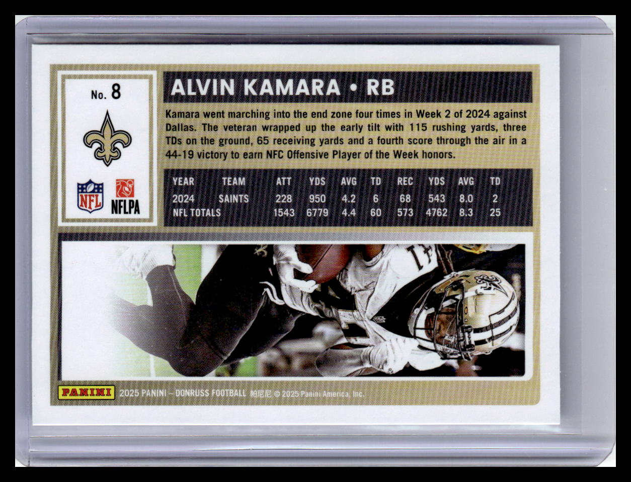2025 Donruss #8 Alvin Kamara