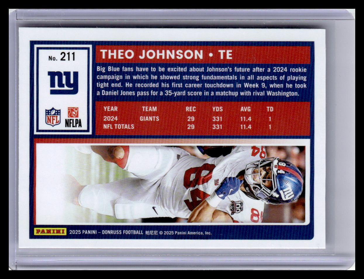 2025 Donruss #211 Theo Johnson