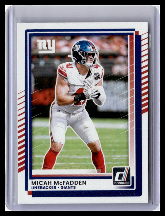 2025 Donruss #55 Micah McFadden