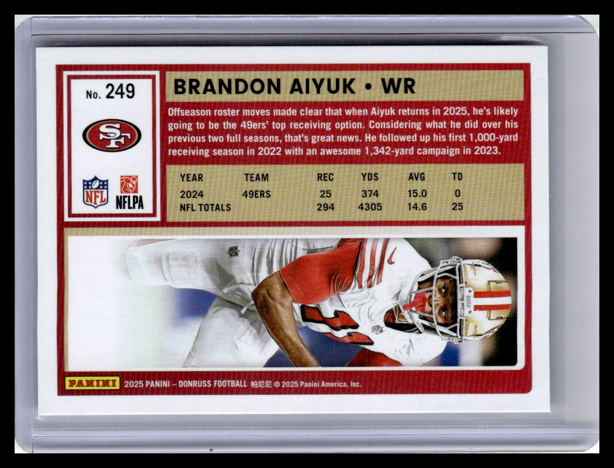 2025 Donruss #249 Brandon Aiyuk