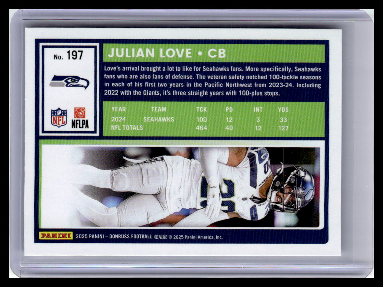 2025 Donruss #197 Julian Love