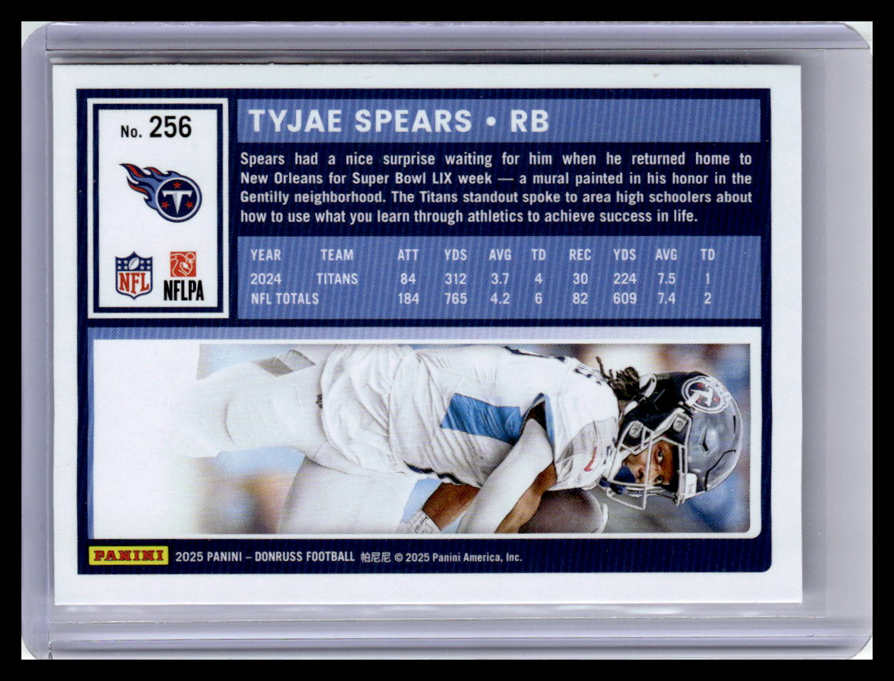 2025 Donruss #256 Tyjae Spears