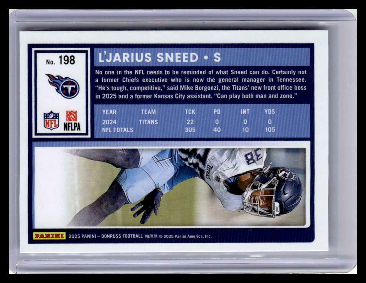 2025 Donruss #198 L'Jarius Sneed