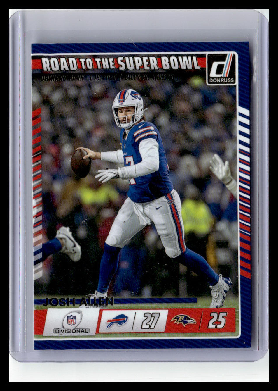 2025 Donruss #4 Josh Allen Road to the Super Bowl Divisional Round