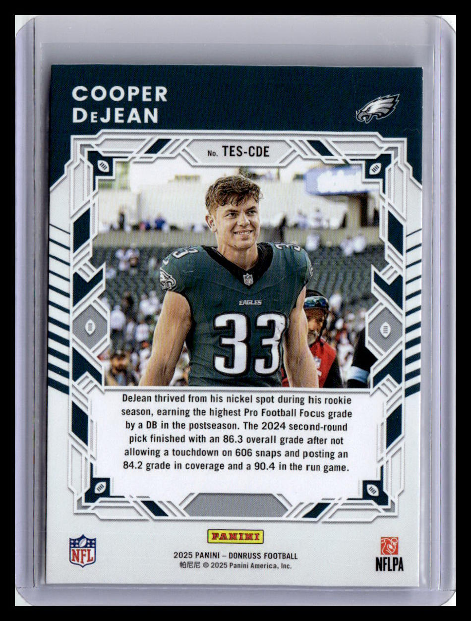 2025 Donruss #TES-CDE Cooper DeJean The Elite Series