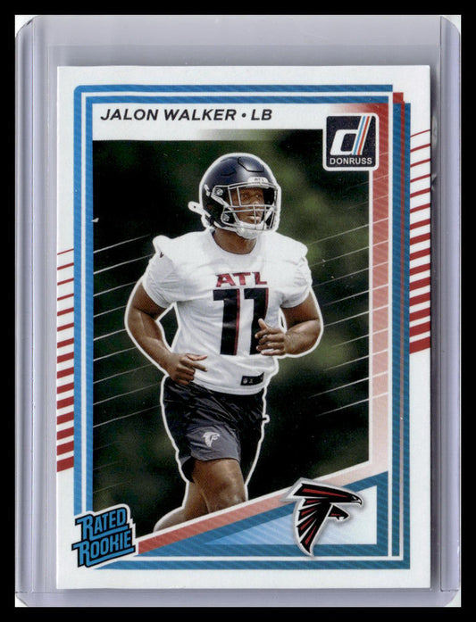 2025 Donruss #344 Jalon Walker Rated Rookie