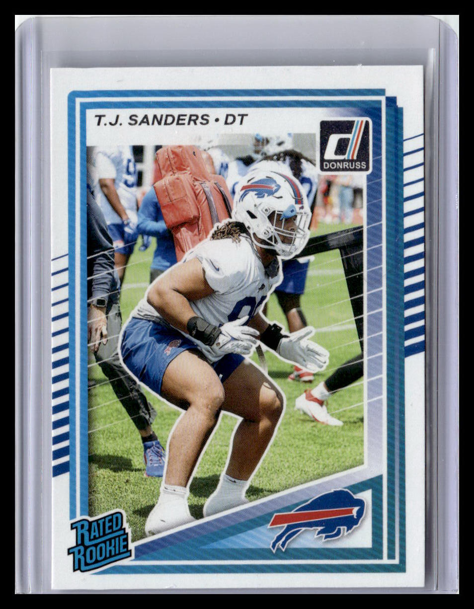 2025 Donruss #351 T.J. Sanders Rated Rookie
