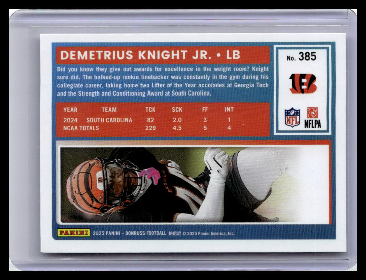 2025 Donruss #385 Demetrius Knight Jr. Rated Rookie