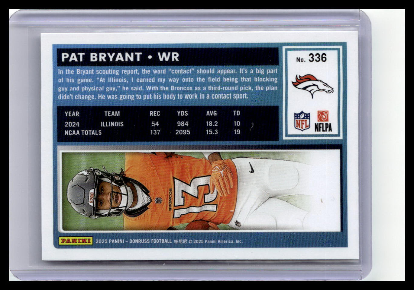 2025 Donruss #336 Pat Bryant Rated Rookie