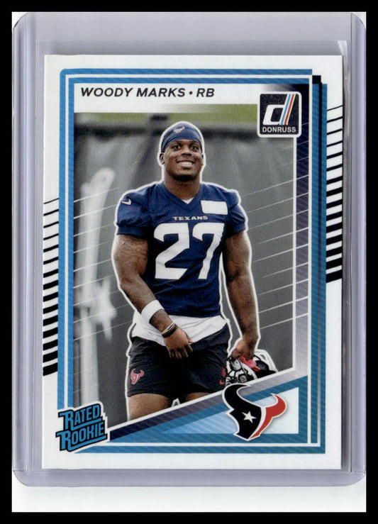 2025 Donruss #377 Woody Marks Rated Rookie