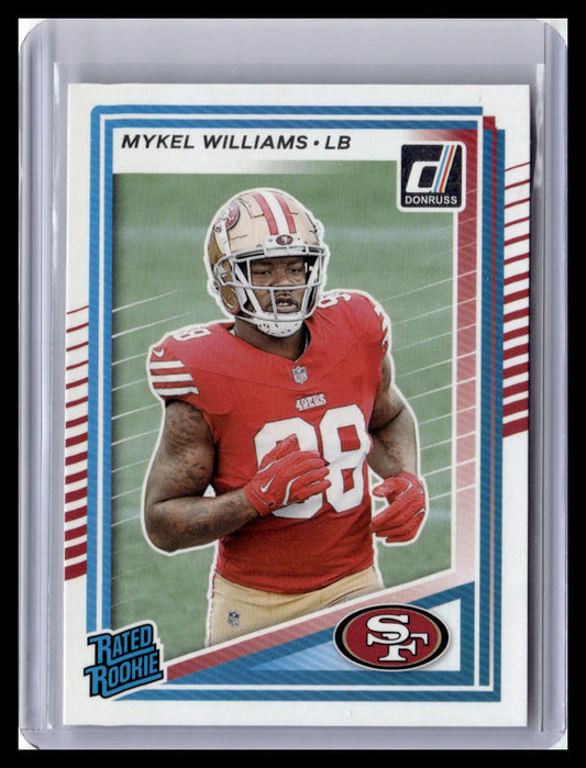 2025 Donruss #319 Mykel Williams Rated Rookie