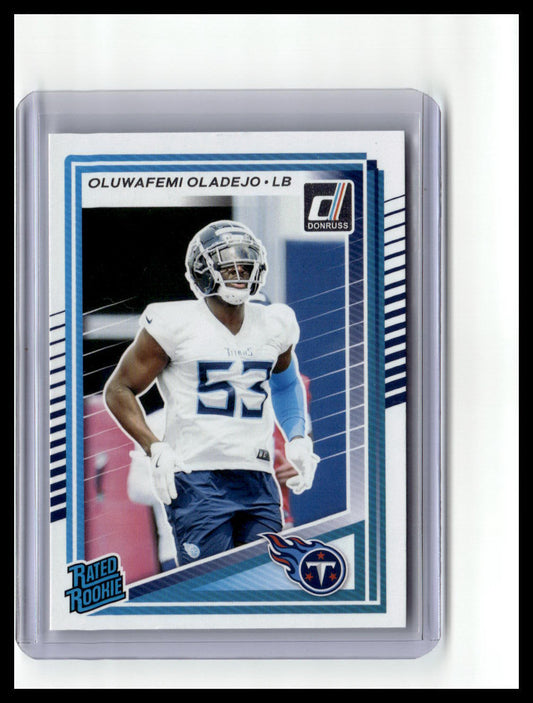 2025 Donruss #384 Oluwafemi Oladejo Rated Rookie