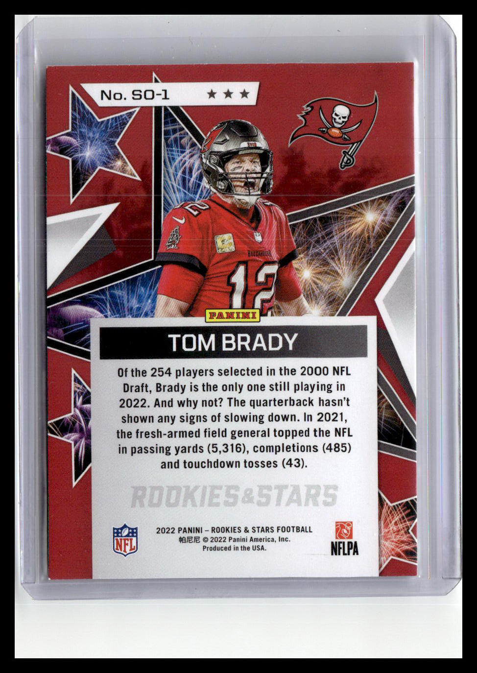 2022 Panini Rookies & Stars #SO-1 Tom Brady Standing Ovation