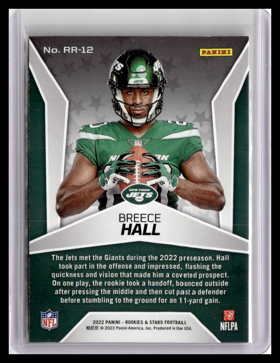 2022 Panini Rookies & Stars #RR-12 Breece Hall Rookie Rush