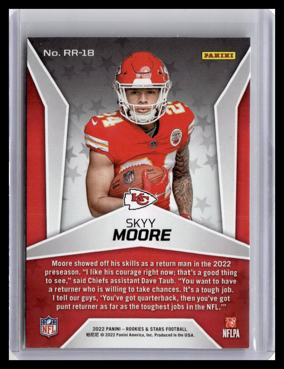 2022 Panini Rookies & Stars #RR-18 Skyy Moore Rookie Rush