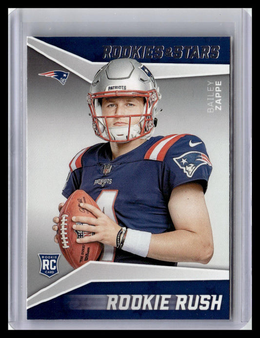 2022 Panini Rookies & Stars #RR-4 Bailey Zappe Rookie Rush
