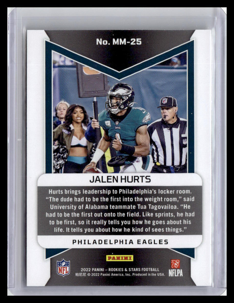2022 Panini Rookies & Stars #MM-25 Jalen Hurts Man In Motion