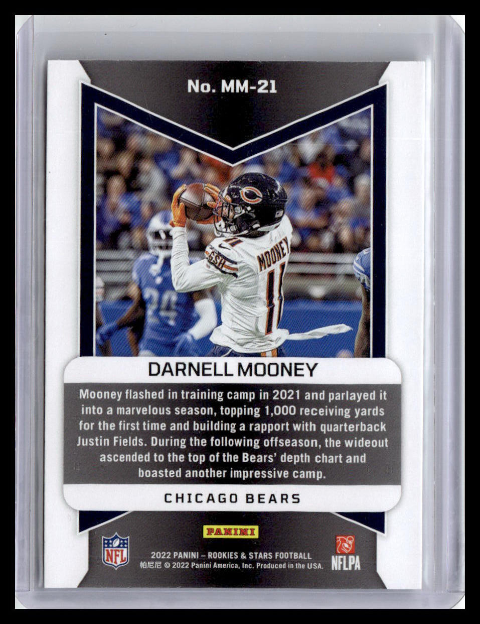 2022 Panini Rookies & Stars #MM-21 Darnell Mooney Man In Motion