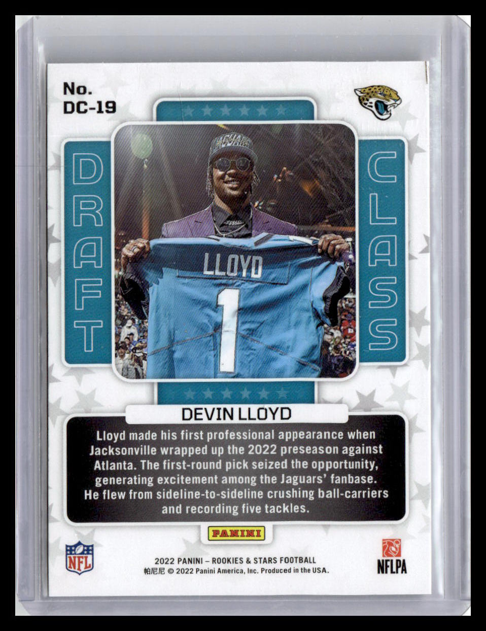 2022 Panini Rookies & Stars #DC-19 Devin Lloyd Draft Class