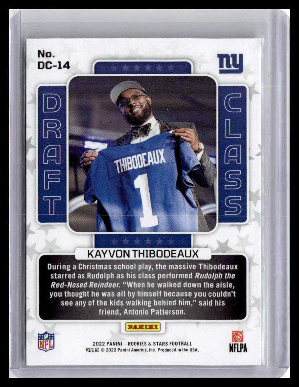2022 Panini Rookies & Stars #DC-14 Kayvon Thibodeaux Draft Class