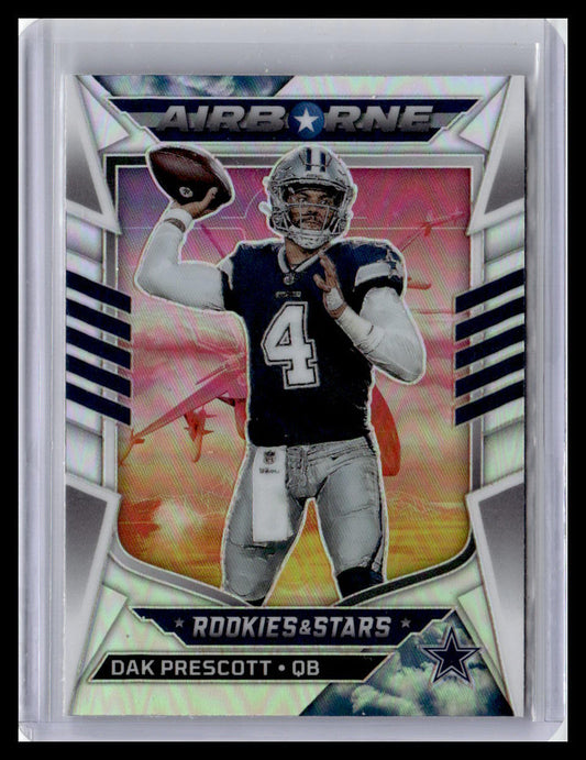 2022 Panini Rookies & Stars #AI-8 Dak Prescott Airborne Silver