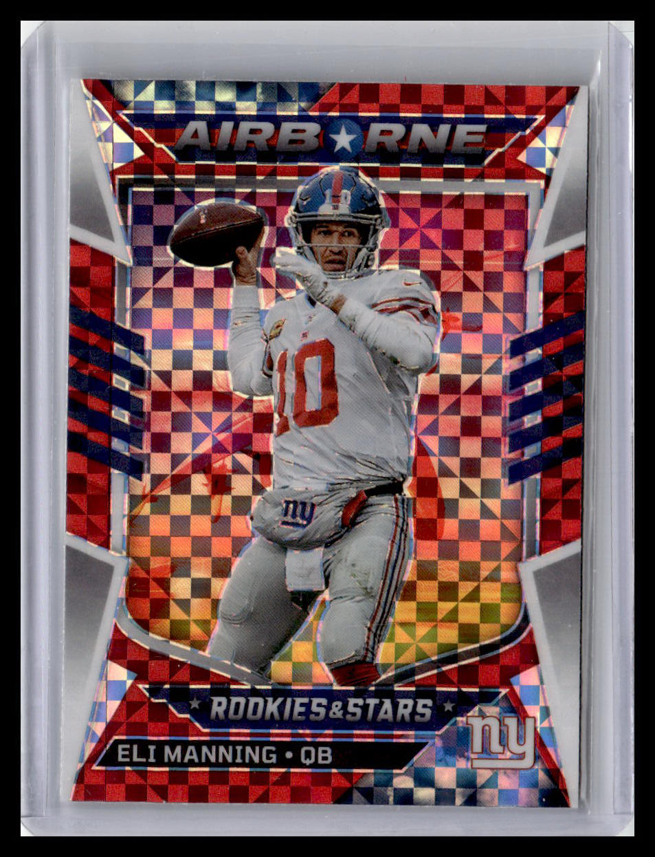 2022 Panini Rookies & Stars #AI-30 Eli Manning Airborne Red Plaid