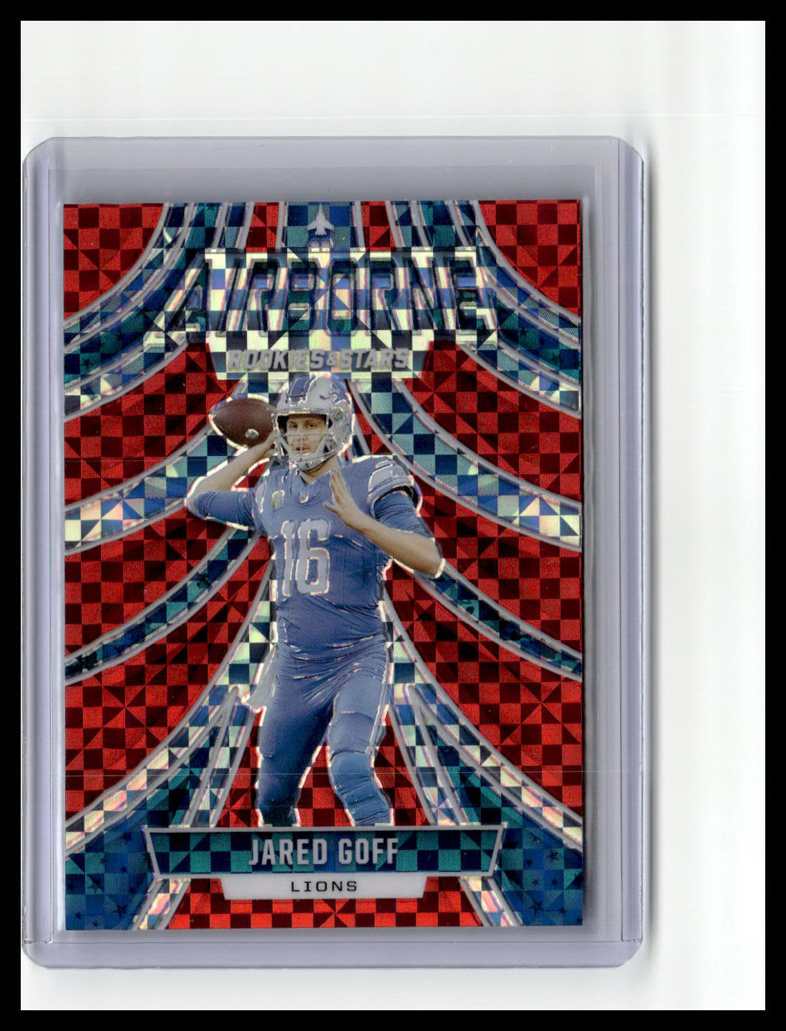 2024 Panini Rookies & Stars #A-JGF Jared Goff Airborne Red Plaid