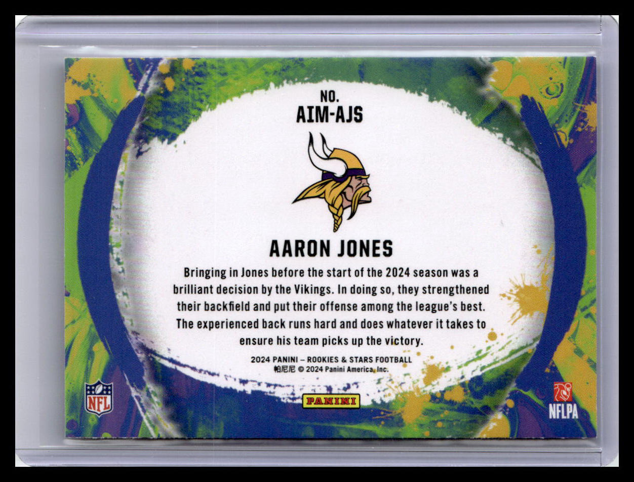 2024 Panini Rookies & Stars #AIM-AJS Aaron Jones Artistry in Motion