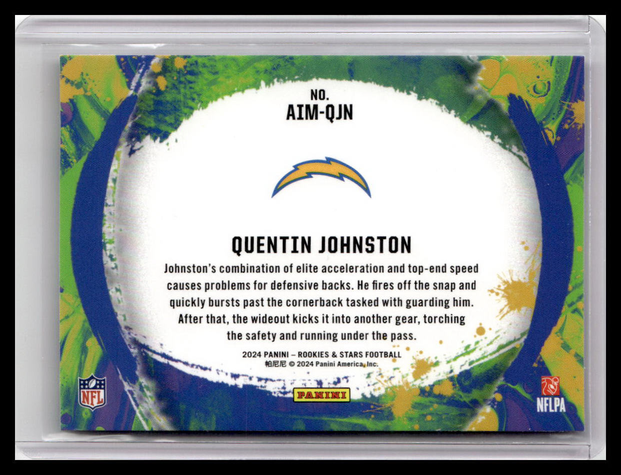 2024 Panini Rookies & Stars #AIM-QJN Quentin Johnston Artistry in Motion