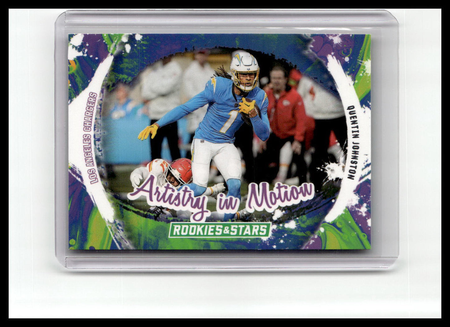 2024 Panini Rookies & Stars #AIM-QJN Quentin Johnston Artistry in Motion
