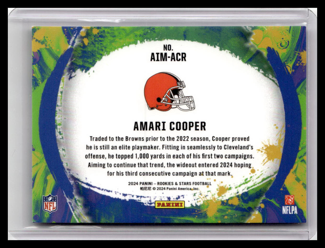 2024 Panini Rookies & Stars #AIM-ACR Amari Cooper Artistry in Motion