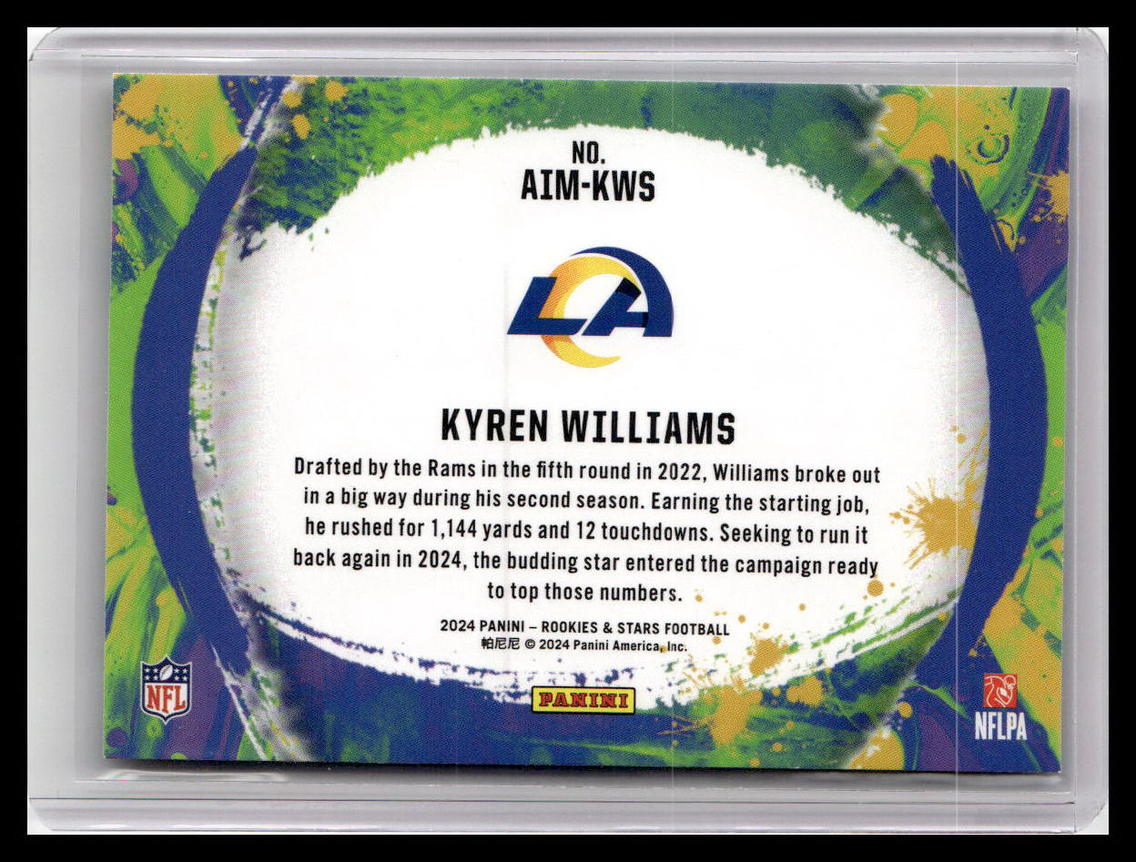 2024 Panini Rookies & Stars #AIM-KWS Kyren Williams Artistry in Motion