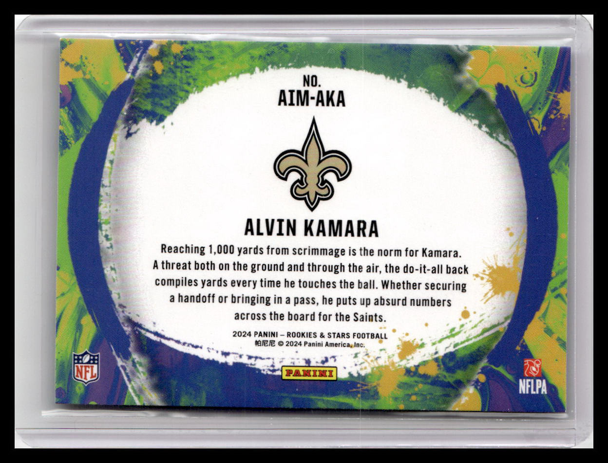 2024 Panini Rookies & Stars #AIM-AKA Alvin Kamara Artistry in Motion