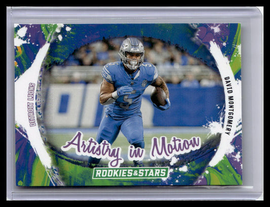 2024 Panini Rookies & Stars #AIM-DMY David Montgomery Artistry in Motion