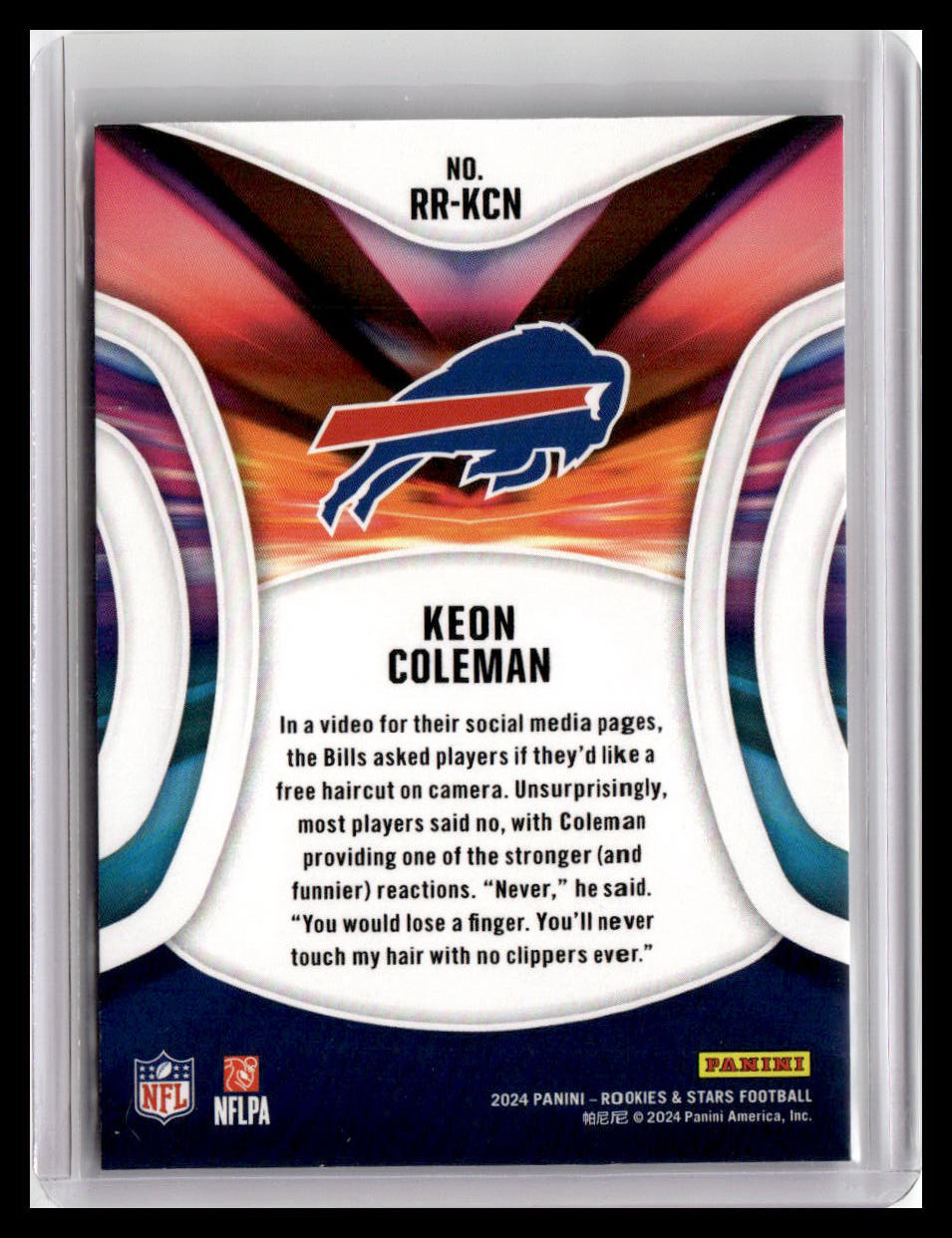 2024 Panini Rookies & Stars #RR-KCN Keon Coleman Rookie Rush