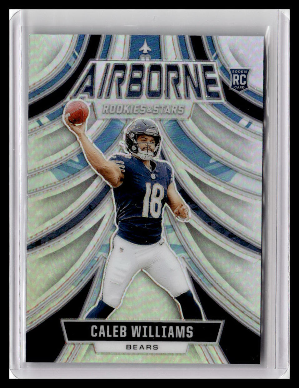 2024 Panini Rookies & Stars #A-CWS Caleb Williams Airborne Silver