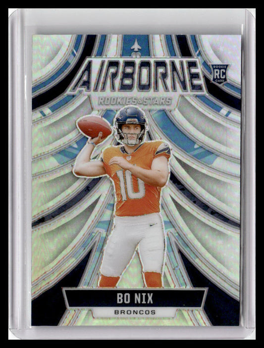 2024 Panini Rookies & Stars #A-BNX Bo Nix Airborne Silver