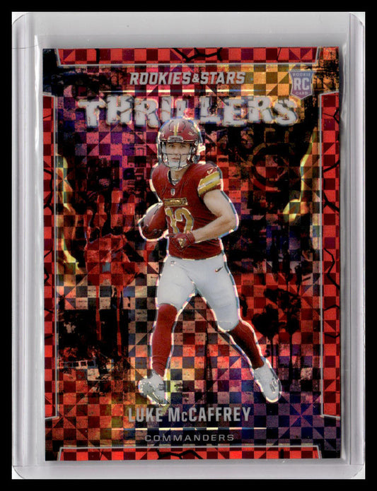2024 Panini Rookies & Stars #T-LMY Luke McCaffrey Thrillers Red Plaid