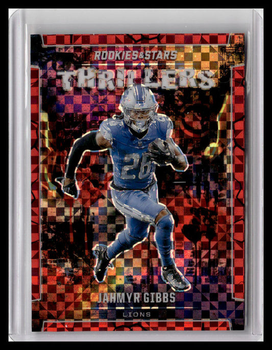 2024 Panini Rookies & Stars #T-JGS Jahmyr Gibbs Thrillers Red Plaid