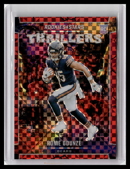 2024 Panini Rookies & Stars #T-ROE Rome Odunze Thrillers Red Plaid