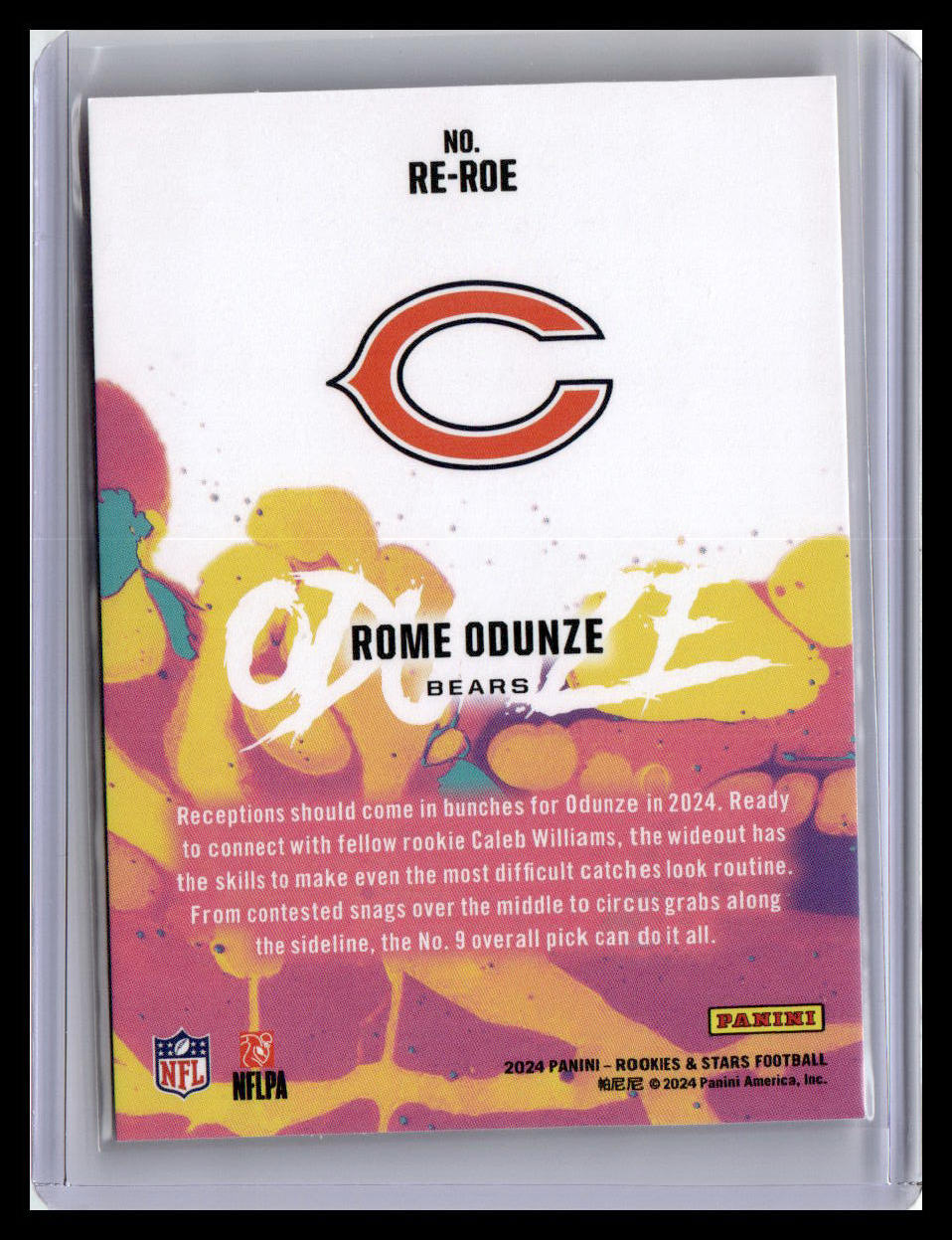 2024 Panini Rookies & Stars #RE-ROE Rome Odunze Rookie Exclusive