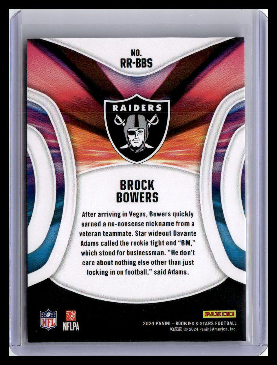 2024 Panini Rookies & Stars #RR-BBS Brock Bowers Rookie Rush