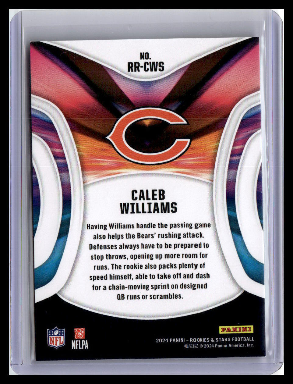2024 Panini Rookies & Stars #RR-CWS Caleb Williams Rookie Rush